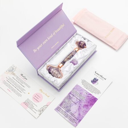 Amethyst Face Roller - Anti-Ageing Facial Massage Tool