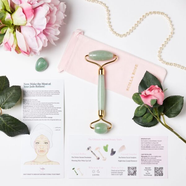 Jade Face Roller - Anti-Ageing Facial Massage Tool