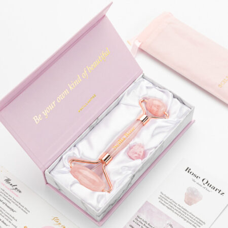 Rose Quartz Face Roller - Anti-Ageing Facial Massage Tool