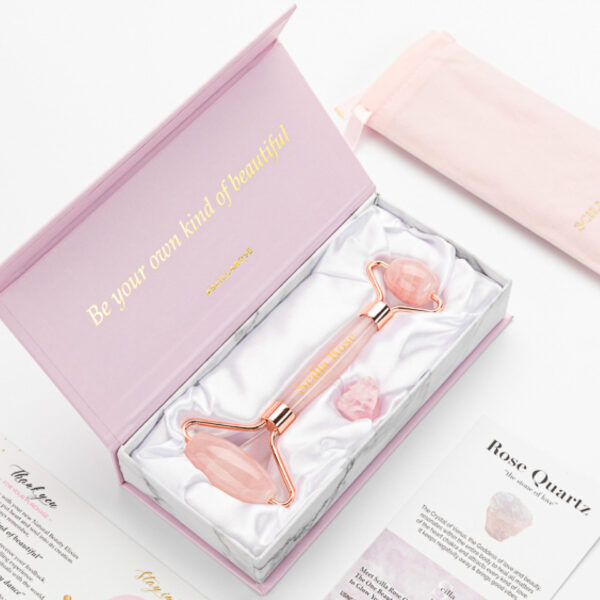 Rose Quartz Face Roller - Anti-Ageing Facial Massage Tool